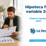 Hipoteca fija o variable en 2026 — ¿Cuál te conviene más?